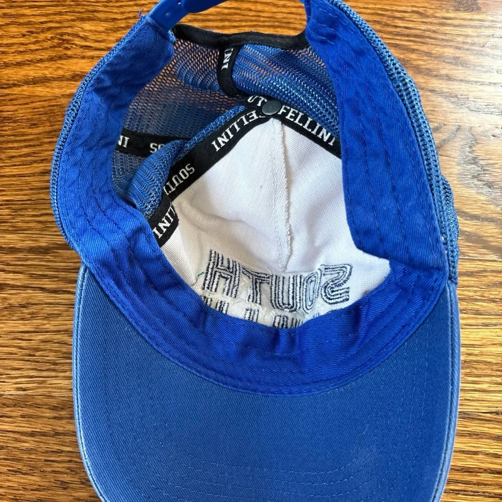 South Philly Mesh Baseball Cap in Blue and Cream